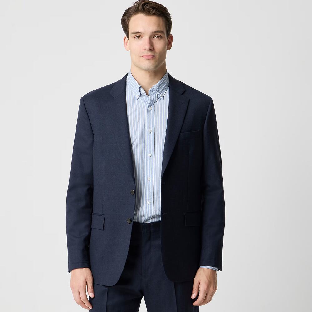 NWT J Crew Factory Classic-fit Thompson Worsted Wool Suit Jacket Navy Size 40/S
